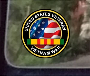 ProSticker 1070 (One) 4" United States Veteran Vietnam War Decal Sticker - Picture 1 of 1