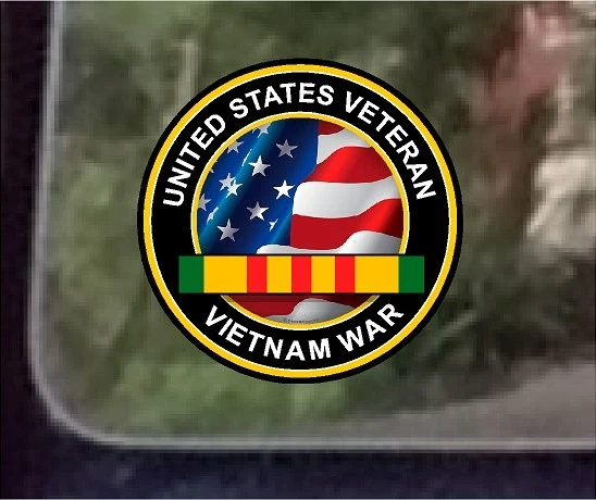 ProSticker 1070 (One) 4" United States Veteran Vietnam War Decal Sticker  - Image 1 of 1