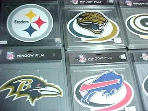 NFL DIE CUT WINDOW FILM ,,CHOOSE YOUR TEAM, YOU ARE BUYING ONE - Picture 1 of 32