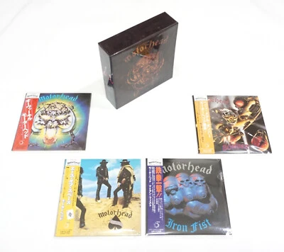 Motorhead - Mini LP CD 4 Titles Set + Promo Box Replica Paper Sleeve Obi Japan - Image 1 of 4