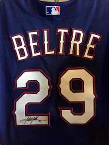 Adrian Beltre Rangers Autographed Authentic Jersey Hall of Fame - Picture 1 of 4