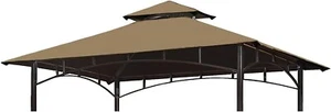 Wonwon 5x8 Grill Gazebo Replacement Canopy Top for L-GG001PST-F, Khaki Roof Cove - Picture 1 of 7