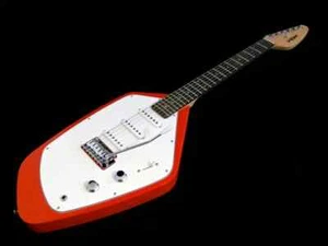 Custom 6 Strings VOX Mark V Teardrop Phantom Solid Body Red Electric Guitar - Picture 1 of 5