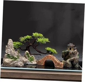 Small Japanese Fish Tank Decorations Set(Without Fish Tank), Suitable for - Picture 1 of 7