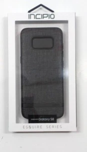Custodia cellulare serie Incipio Esquire per Samsung Galaxy S8 tessuto nero - Foto 1 di 3