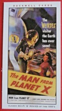 Classic Sci-Fi "B" Movie Posters - Card #10 - THE MAN FROM PLANET X