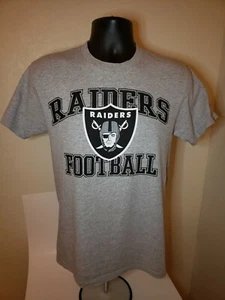 NFL Team Apparel Raiders Football graues T-Shirt neu ohne Etikett Größe Small - Bild 1 von 4