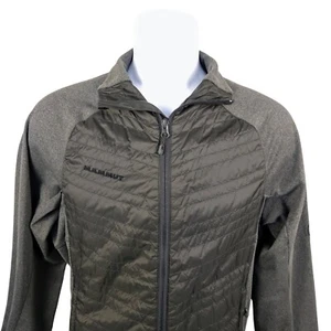 Chaqueta Híbrida Mammut Ligera Acolchada Cremallera Completa Gris Para Hombre Talla M - Imagen 1 de 6