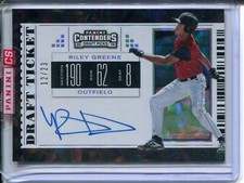 Riley Greene 2019 Panini Contenders Cracked Ice Draft Ticket #/23 AUTO autograph