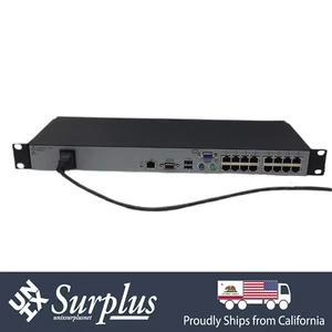 16 Port Avocent Autoview AV3016-001 Digital KVM Switch Single PSU with Rack Ears - Bild 1 von 6