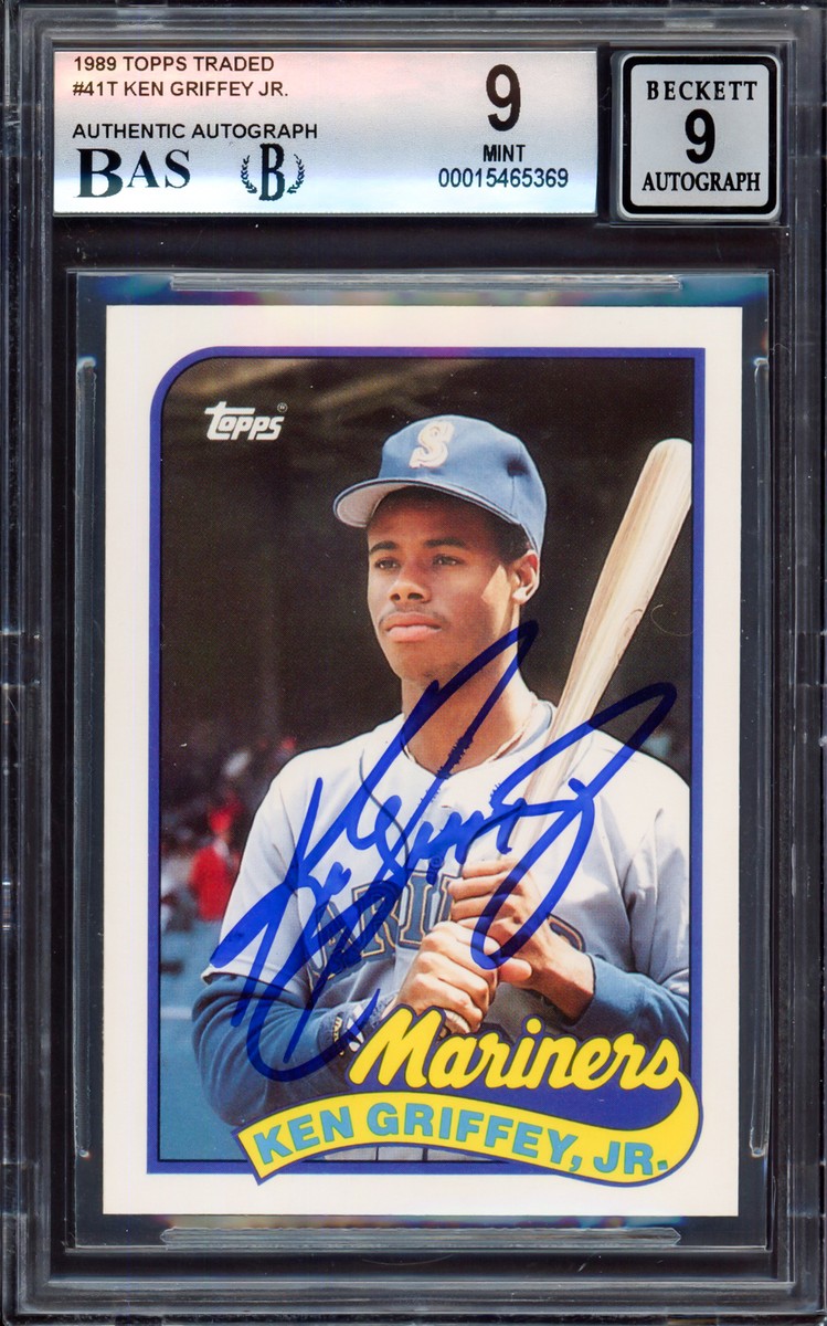 Topps Ken Griffey Jr Baseball Sports Autographed Trading Cards for 