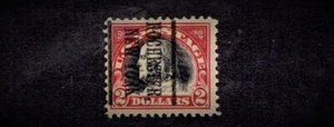 1918-2 U.S. Reg Issue $2.00 Carmine & Black FRANKLIN Sc#347 PRECANCEL See Note - Picture 1 of 1