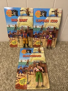 Imperial Toys Pirates of the High Seas Captain Kidd Bad Bart Blackbeard Lot New - Picture 1 of 7