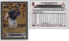 2022 Topps Gilded Collection Gold Etch Blue Refractor /50 Xander Bogaerts Auto