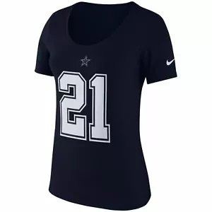 Dallas Cowboys NFL Elliott #21 Women's Player Pride Navy Shirt Size XL - Picture 1 of 3