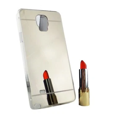 Custodia Cellulare per Samsung Galaxy Note 4 Protettiva Cover Bumper Casi Silber - Immagine 1 di 2