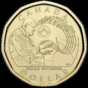 2022 Canada Oscar Peterson  $1 Loonie - fresh from roll