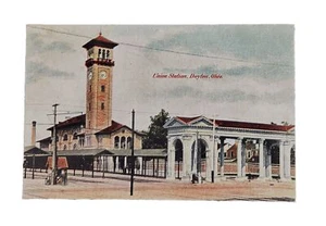 Union Station Dayton Ohio • Tower Depot Railroad Train • Undivided - see descrip - Picture 1 of 2