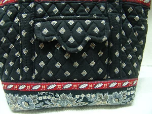 BOLSO PEQUEÑO ALDEANO NEGRO CLÁSICO NEGRO VERA BRADLEY RETIRADO RARO - Imagen 1 de 1