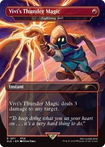 🌟 Vivi’s Thunder Lightning Bolt Rainbow 🌈 Foil Final Fantasy MTG SL🌟 - Picture 1 of 2