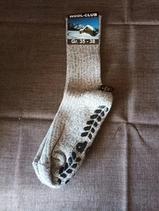 1 Paar Norweger Socken / ABS-Socken STOPPER 35-38 Schafwolle - Bild 1 von 1