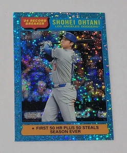Topps Heritage Shohei Ohtani '24 2025 Record Breaker azul claro brillo #1 - Imagen 1 de 2