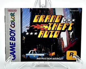 Grand Theft Auto GTA Instruction Manual ONLY! Booklet Nintendo Game Boy Color - Picture 1 of 2