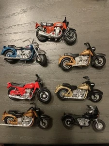 1970’s 1980 Motorcycle Matchbox Hotwheels Lot Harley Davidson Honda Etc - Picture 1 of 5