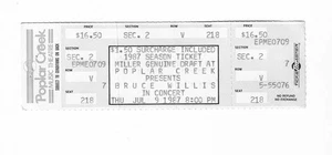 Biglietto concerto Bruce Willis in concerto mai usato dal 9 luglio 1987 - Foto 1 di 2