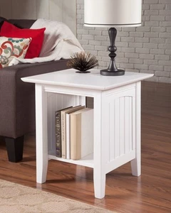 , Nantucket End Table, White - Picture 1 of 5