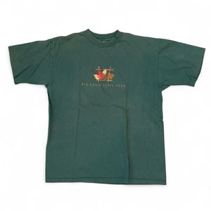Vintage Big Basin State Park bestickt verblasst grün T-Shirt Erwachsene XL USA hergestellt - Bild 1 von 5