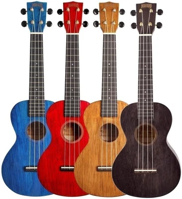 Mahalo Hano Series MH2 Concert Ukulele Transparent Blue - Image 1 of 3