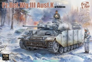 Border Model 1/35 Panzer Pz.Bef.Wg.III Ausf.K con Schurzen *2in1* #BT-048📌USA - Foto 1 di 3