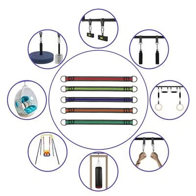 Swing Hanging Strap Accessories Gym Handle with D Ring for Garden Patio Home - Image 1 of 2