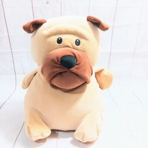 Animal Adventure braun hellbraun weicher Hund Mops Plüschtier Stofftier - Bild 1 von 9