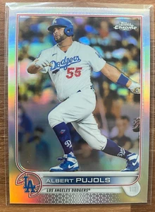 2022 TOPPS CHROME BASEBALL REFRACTOR ALBERT PUJOLS CARD #84 DODGERS Baseball - Picture 1 of 2