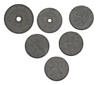 Mix Of Belgium Zinc Coins x6 Bulk Lot