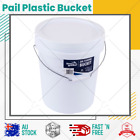 Pail Plastic Bucket with Lid Buckets Food Grade White Jarvis 20L Handle Bulk AU