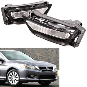 Car LED Fog Light For Honda Accord 2013-2016 Fog Lights Lamp Wiring Switch Set - Picture 1 of 20