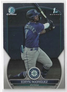 2023 Bowman Chrome 1st Bowman Edryn Rodriguez BCP-185 Seattle Mariners NMT+ - Picture 1 of 2