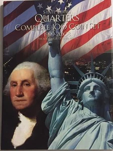 COMPLETE 100 COIN P & D STATEHOOD QUARTERS (1999-2008) COMMEMORATIVE EDITION - Picture 1 of 2