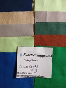 charm packs 5 x5 40 Piece Solid Colors#5 - Picture 1 of 1