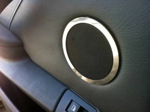 D Chrom Ringe für Türlautsprecher hinten oben / BMW X5 E53 - Edelstahl poliert - Picture 1 of 3