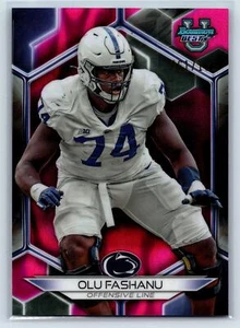 Olu Fashanu 2023 Bowman Best University Pink Lava Refractor SN #/100 Penn State - Picture 1 of 2