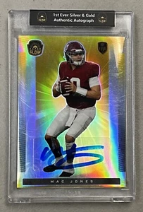 Super Glow Silver Gold Mac Jones RC 2021 automático 49ers leer - Imagen 1 de 2
