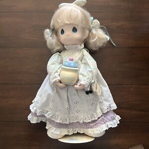 Precious Moments Doll  17” Katlyn Item:1036 Cookies Jar With Stand