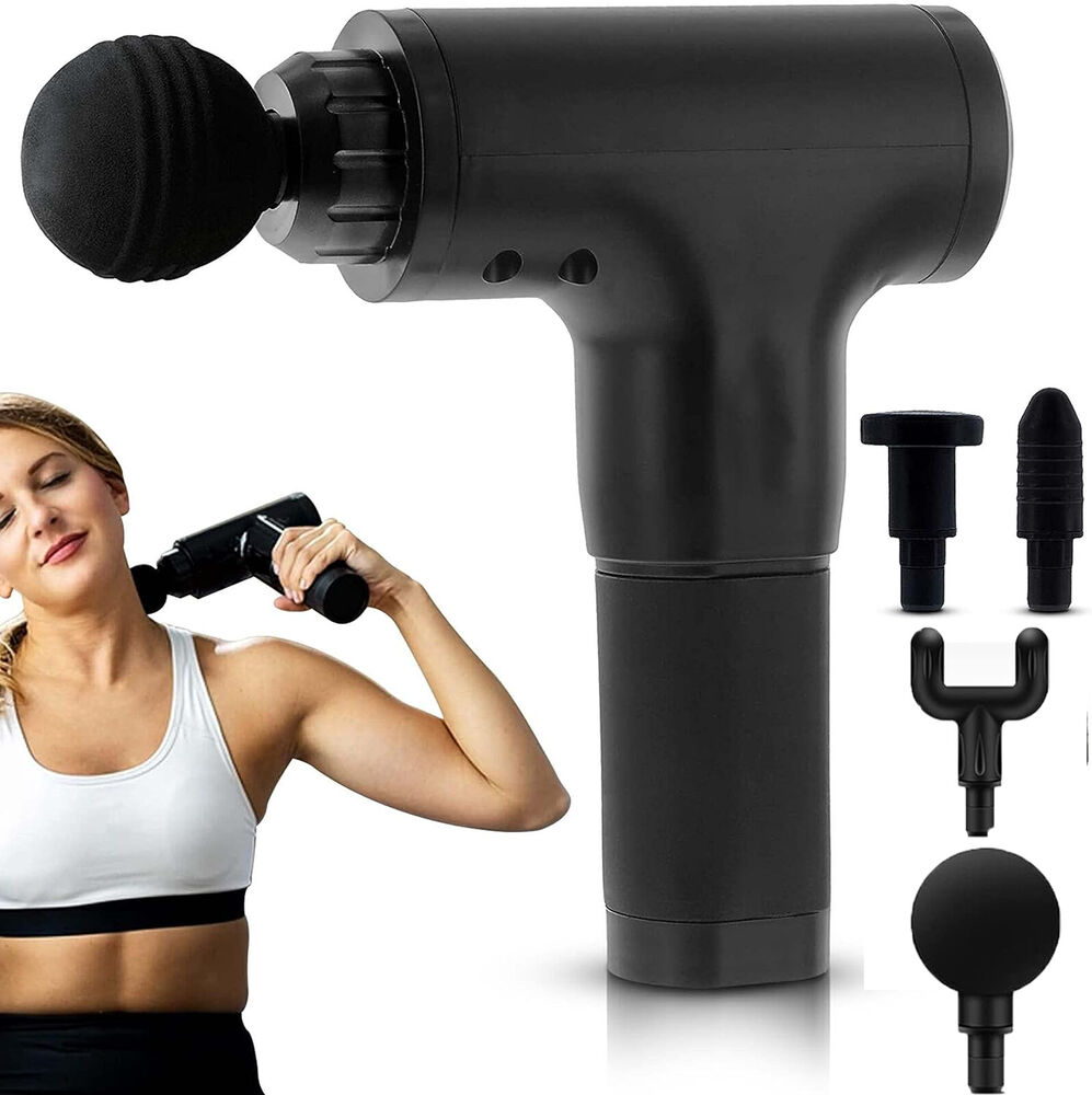 Massage Gun 6 Speed Deep Percussion Massager Muscle Relaxing Therapy Tissue UK