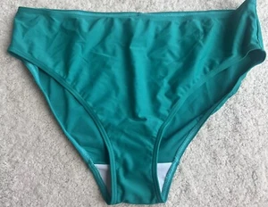 BEACH TO BEACH Womens High Waist Swim Brief /bottom Size 16 In Green Colour - Picture 1 of 3