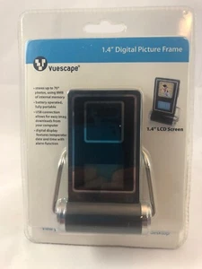 NEW Desk Clock Digital Picture Frame Vuescape 1.4" Stores up to 70 Photos NICE - Picture 1 of 2