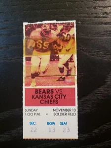 1977 Chicago Bears Ticket Stub- Walter Payton 3TD Highlight Run - November 13 - Picture 1 of 3